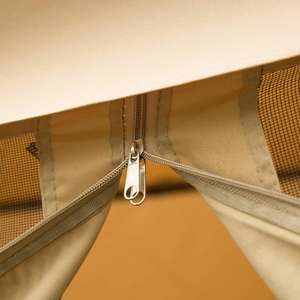 Rangka Gazebo Taman, Rangka Baja Gazebo Kain Poliester 3*3M Teras Halaman Belakang Atap Ganda Gazebo Kanopi Pengganti - Product Image 5