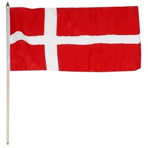 <span class=keywords><strong>Bandera</strong></span> de <span class=keywords><strong>Dinamarca</strong></span> 100% Poliéster, Mini <span class=keywords><strong>Bandera</strong></span> para Agitar con la Mano - Product Image 1