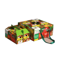 Boîte cadeau vide de luxe recyclable pour fruits (pommes, kiwis, raisins) avec fermeture magnétique, logo personnalisé, pour légumes frais, en carton