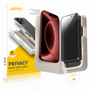 Protector de Pantalla de Privacidad para iPhone Series, Grado Anti-Espía AAA, Protección Antirrotura, Fácil Instalación, Película de Vidrio Templado - Product Image 1