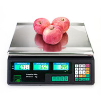 Elektronische Prijs Computing Schaal Goedkope 30Kg/40Kg Digitale Met Backlight Wegen Vlees En Fruit Schaal Voor Supermarkt retail