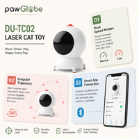 Jouet laser intelligent pour animaux de compagnie, pointeur laser pour chat avec télécommande via application, mode automatique et manuel, lumière 7 couleurs pour chats d'intérieur