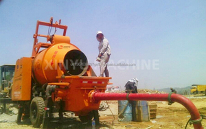 Nueva bomba mezcladora de hormigón JBS40 mezcladora de hormigón con bomba diésel eléctrica móvil bombeo de hormigón maquinaria de mezcla remota - Product Image 6