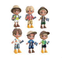 Figurine de 4 pouces dans un pack surprise, collection de bureau, jouet artistique, petite poupée avec accessoires dans une boîte mystère, déballage surprise, cadeau