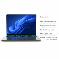 Modèle 16 pouces avec processeur Intel Ultra 5 125H, 24 Go de mémoire LPDDR5 et une résolution de 2560*1600, un ordinateur portable orienté vers les professionnels