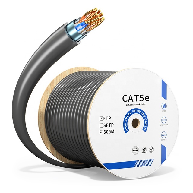 Shielded Network STP FTP CAT6 Cable Certifier LAN Cat6 SFTP Cable CE Certified LSZH Jacket 0.56mm 1000Ft