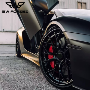 Jantes forgées noires <span class=keywords><strong>2</strong></span> pièces BW Custom 5x112 5x114.3 5x120.65 Jantes forgées 5x127 6x139.7 18 19 20 pouces pour voitures particulières - Product Image 2