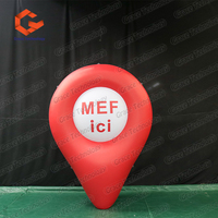 Modèles gonflables publicitaires de lieux emblématiques, ballons géants gonflables en forme de carte, icônes personnalisées gonflables de Google Maps