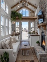 Villa mobile préfabriquée de luxe Skyacross à 2 étages avec balcon, maison miniature européenne personnalisée sur roues, maison préfabriquée résidentielle