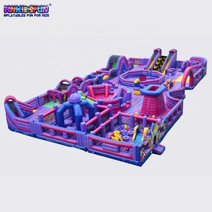 Hnkidsfun inflables diversión tema carrera <span class=keywords><strong>de</strong></span> obstáculos rebote trampolín gigante <span class=keywords><strong>Parque</strong></span> inflable - Product Image 6