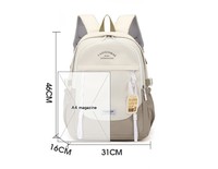 2024 Junior lycée filles sacs à dos Design de mode couleur contrastée sac à dos grande capacité loisirs voyage sac à dos