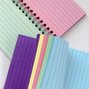 Colorful Spiral A3 <b>Leather</b> Address Book Tear-off Simple Portable Student <b>Diary</b> - Product Image 2