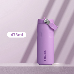 Chai nước cách nhiệt: Chai thép không gỉ/Tumbler, phích cầm tay, termo, Tumbler với rơm - Product Image 3