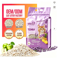Wateroplosbare, biologisch afbreekbare, doorspoelbare kattenkorrels met fruitgeur, snelklonterend en zeer absorberend.