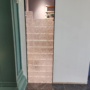 Ladrillo <span class=keywords><strong>de</strong></span> Vidrio Sólido LZX 150x150, Patrón <span class=keywords><strong>de</strong></span> Burbujas, Rectangular Transparente, Resistente al Fuego, Ecológico, para Sala <span class=keywords><strong>de</strong></span> Estar y Baño - Product Image 6
