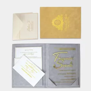 Invitation de mariage acrylique de luxe 2024 Offre Spéciale avec carte d'invitation de mariage de luxe enveloppe