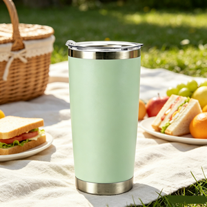 Botol Air Stainless Steel Dinding Ganda Vakum Terisolasi, Tumbler Portabel Bergaya Lucu untuk Perjalanan, Luar Ruangan, dan di Mobil - Product Image 2