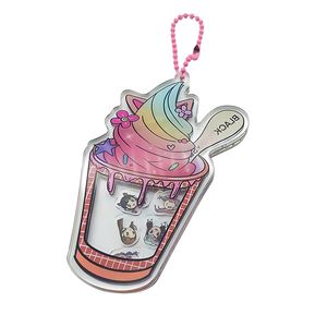 LLavero de acrílico de arena movediza personalizado, amuletos brillantes de <span class=keywords><strong>Flash</strong></span> líquido personalizado, llavero agitador de Anime, fábrica de China de alta calidad - Product Image 1