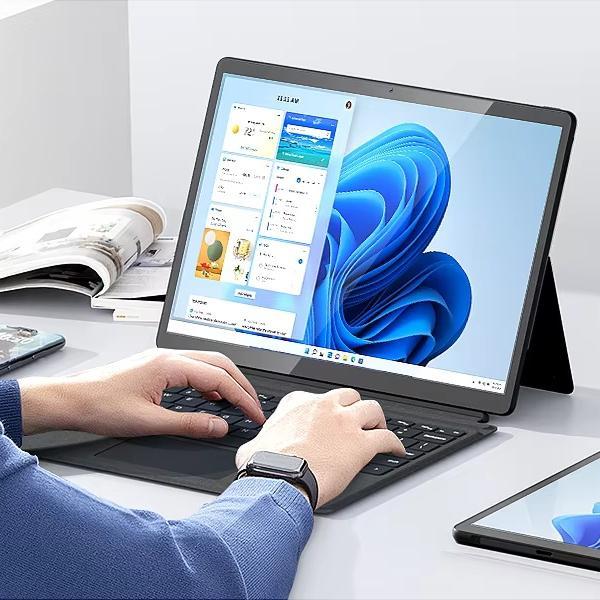 Factory Price Surface 14 Inch Intel N100 I3 I5 I7 16Gb 256GB 512GB 1TB Windows 2 in 1 Tablet With Keyboard Business Laptops