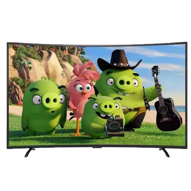 Smart TV curvo 52/55/58/60 pollici tv led Android T2S2 smart tv smart TV 4k smart LCD