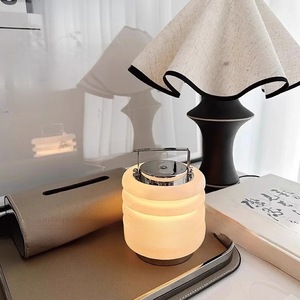 Portable Night <b>Light</b> Ambient <b>LED</b> Lamp <b>USB</b> Rechargeable Touch Control Round Home Decor Gift - Product Image 4