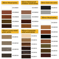 Persianas de madera eléctricas modernas, persianas venecianas de madera de imitación de PVC, Motor tubular, precio de fábrica para ventanas de oficina