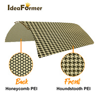 Plateau chauffant Ideaformer Gold Houndstooth + Honeycomb 257*257MM pour imprimante 3D Bambu Lab X1 P1P A1 Series