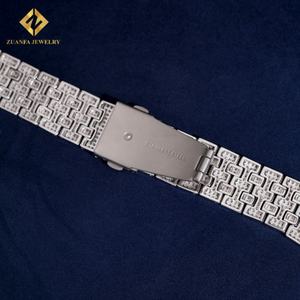 Joyería de Moda, Plata 925, Joyería Fina, Estilo Hip Hop, Correa de Reloj con Diamantes Moissanite - Product Image 6