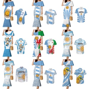 Robe ajustée à une épaule et maillot de football personnalisés pour couples de rugby d'Argentine - Product Image 4