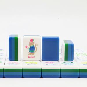 Juego de Mahjong, <span class=keywords><strong>Ajedrez</strong></span> y Póker Portátil Moderno de 4 Capas, Estilo Americano de Lujo, para Niños, con Fichas de Mahjong Plegables de Acrílico - Product Image 4