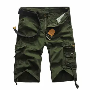 Zomer Cargo Shorts Mannen Cool Camouflage Katoen Casual Heren Korte Broek Merk Kleding Comfortabele Camo Mannen Cargo Shorts