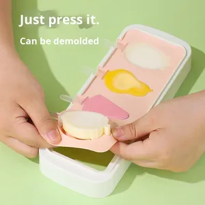 Molde de helado congelado de grado alimenticio para el hogar, nueva tapa redonda de silicona ecológica para hacer queso casero y helado - Product Image 1