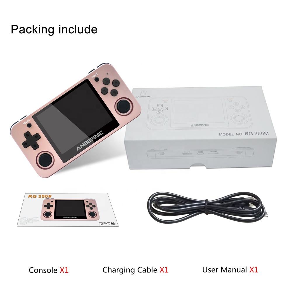 ANBERNIC RG350M ローズゴールド China Cheap Anbernic RG350M 3.5