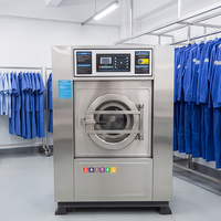 SUS304 Automatic Washer Extractor Electric Steam Heating for Commercial Laundry Business