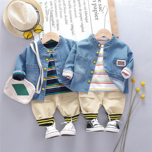 Conjuntos de Ropa para Niños al por Mayor, Chaqueta de Mezclilla para Bebés, Abrigo para Niños con Pantalones, Hechos en China - Product Image 3