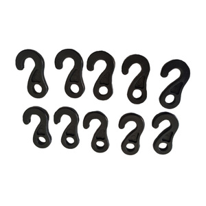 Gancho Deslizante de Plástico Negro, Paquete de 10, Uso Industrial General - Product Image 3