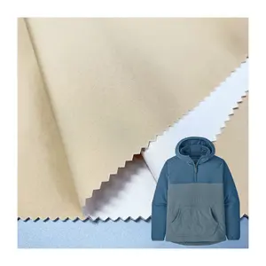 high grade in stock TPU Membrane laminated bonded soft knit 3 layers 50D strength Softshell pongee fabric for parka