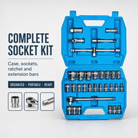 Jeu de clés à cliquet multifonctionnelles de 32 pièces, engrenage à 72 dents, kit d'outils d'entretien automobile