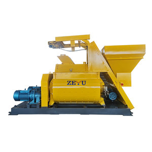 ZEYU JS500 Heavy Duty Twin-Shaft Concrete Mixer 500L 0.5m Capacity <strong>25m</strong>/h Output Motor Powered Batching Plant Construction High - Product Image 1