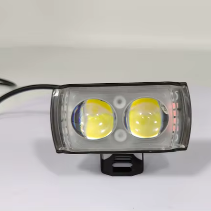 Motorcycle LED Work Light Moto Short Spotlight Super Bright Mini Lens Auxiliary Headlight Driving Fog Lamps 12-80V