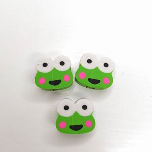 Sinh Viên Phim Hoạt Hình Động Vật Ếch Hình Ép Đùn Tẩy Giá Rẻ Và Dễ Dàng Để Làm Sạch Tpr Tẩy Bút Chì Khoan Lỗ Tẩy - Product Image 1