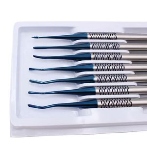 Set gunting gigi minimal, 7 buah Tang pencabutan, Tang <span class=keywords><strong>Dental</strong></span> titanium Aloi - Product Image 3