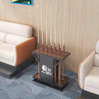 Support pour bâtons de billard/tennis de table - Étagère de rangement en métal sur pied - Durable, multifonctionnel, usage public - Fabrication sur mesure