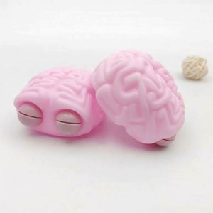 Anti-Stress Anxiety Relief <b>Vinyl</b> Brain Squeeze Toy for Girls & Boys-Creative Pop Eye Prank Novelty Stress Relief - Product Image 3