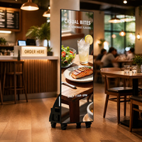 Affichage numérique LED pour menu, panneau publicitaire 640x1920mm P2 P2.5 P3.076 P4 pour restaurants, cafés et fast-foods, fabrication OEM ODM