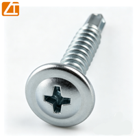 Vis autoperceuse à tête cylindrique pour fixation sécurisée, exportation mondiale, en acier au carbone zingué pour cloisons métalliques avec pointe de perçage