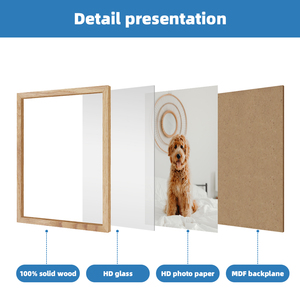 11x14 gỗ sồi khung hình 11x14 khung Áp phích, 11 "x 14" tự nhiên rắn khung ảnh bằng gỗ cho tường nghệ thuật - Product Image 6