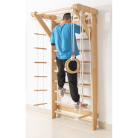 Barre de singe murale en bois pour enfants, échelle suédoise, gymnastique, sport, entraînement à domicile, barre de singe murale