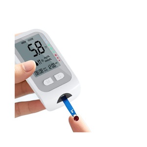 Medidor de glucosa <span class=keywords><strong>en</strong></span> <span class=keywords><strong>sangre</strong></span> m02 ajustable, de precisión para el hogar, con bajo dolor, pantalla grande, instrumento de medición para embarazadas - Product Image 2