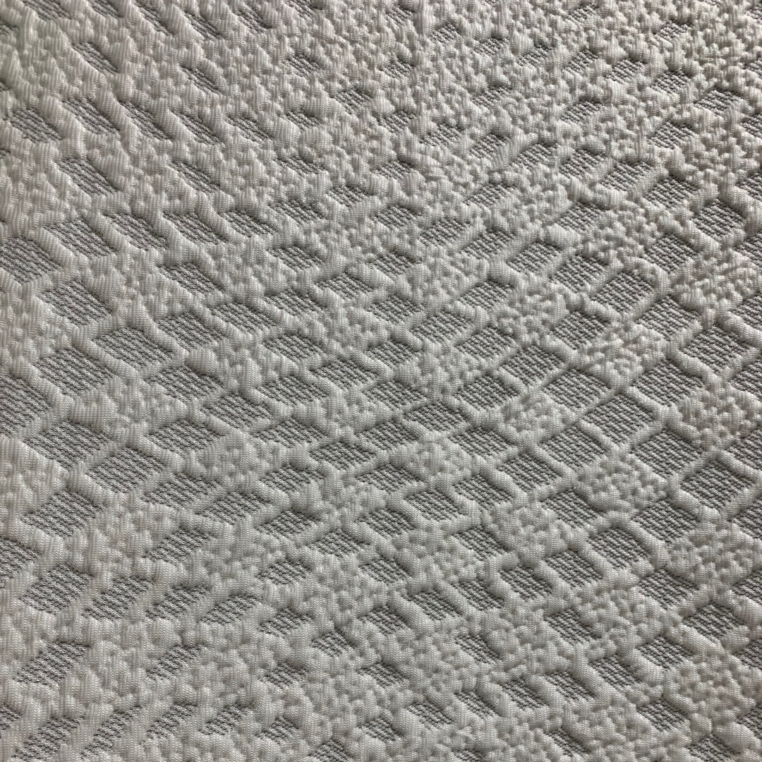 cooling touch 16% nylon 24% cool yarn 60% polyester jacquard mattress pillow fabric